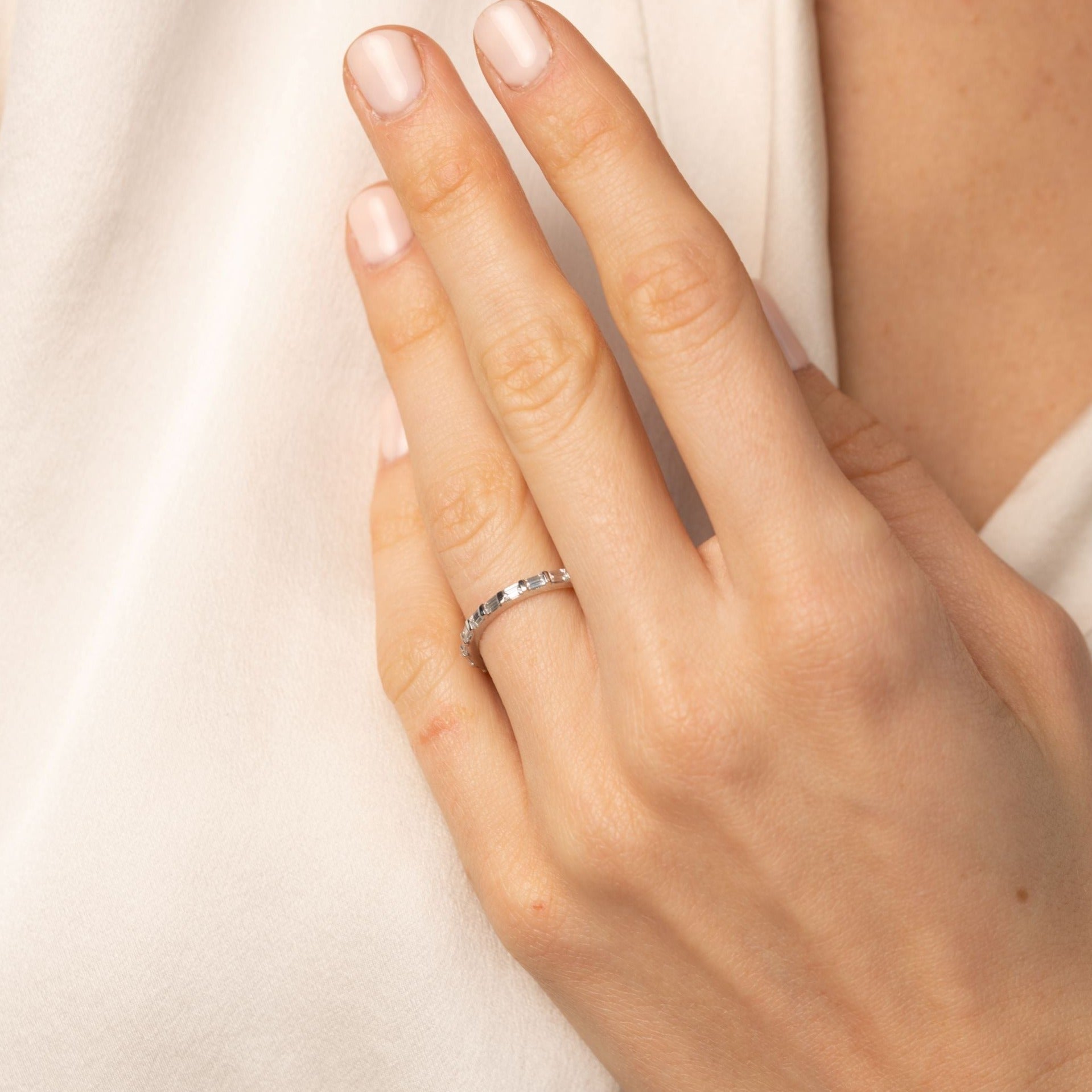 Anillo Diamantes Baguette