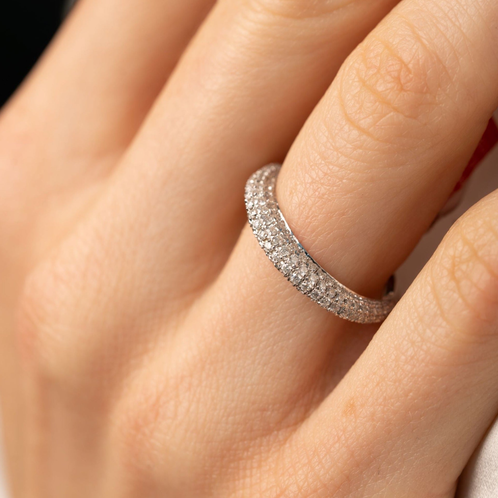 Anillo Diamante Pavé Completo