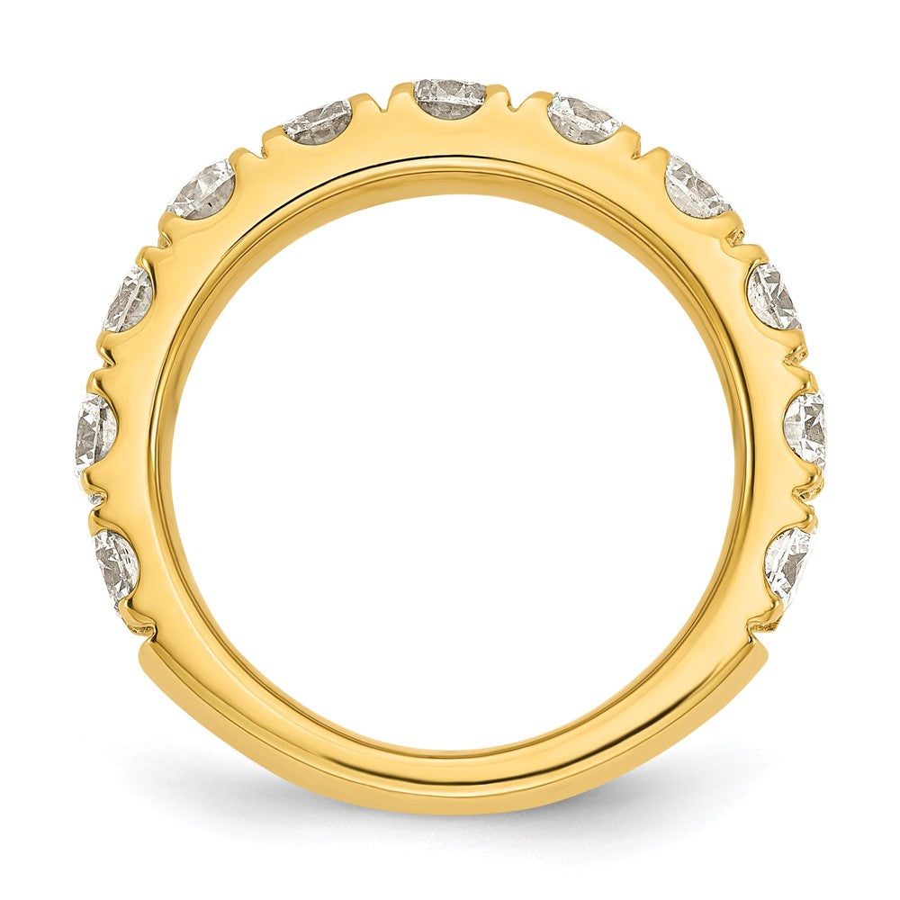 Alianza de boda a juego con diamantes cultivados en laboratorio VS/SI+ G+ en oro blanco