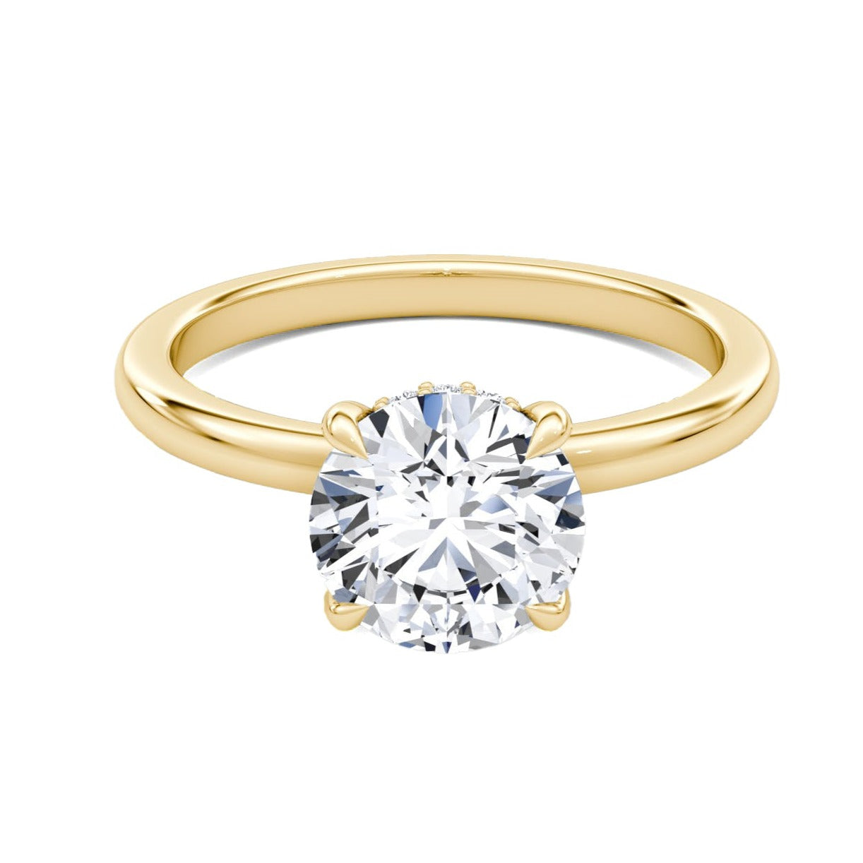 Anillo Solitario con Halo