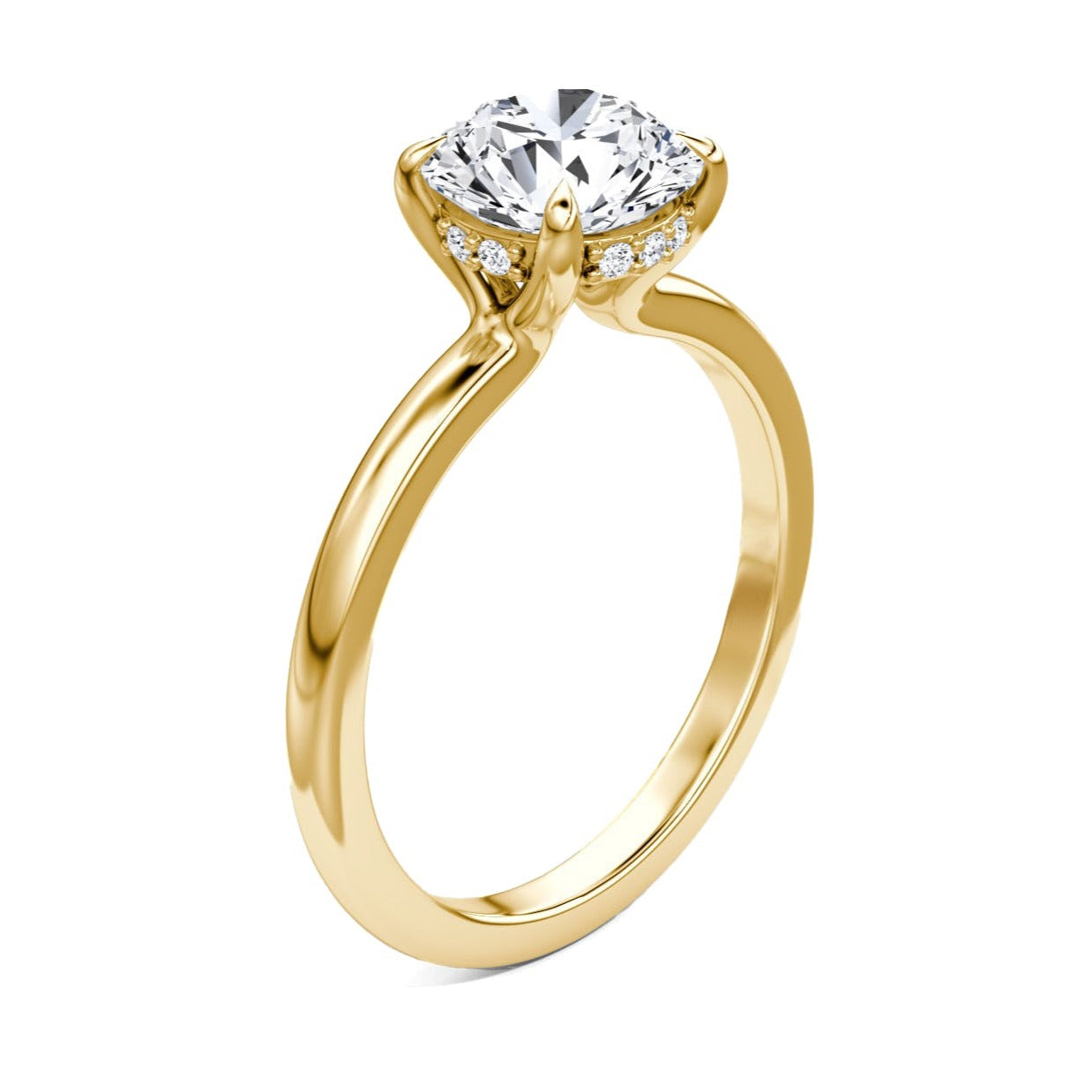 Anillo Solitario con Halo