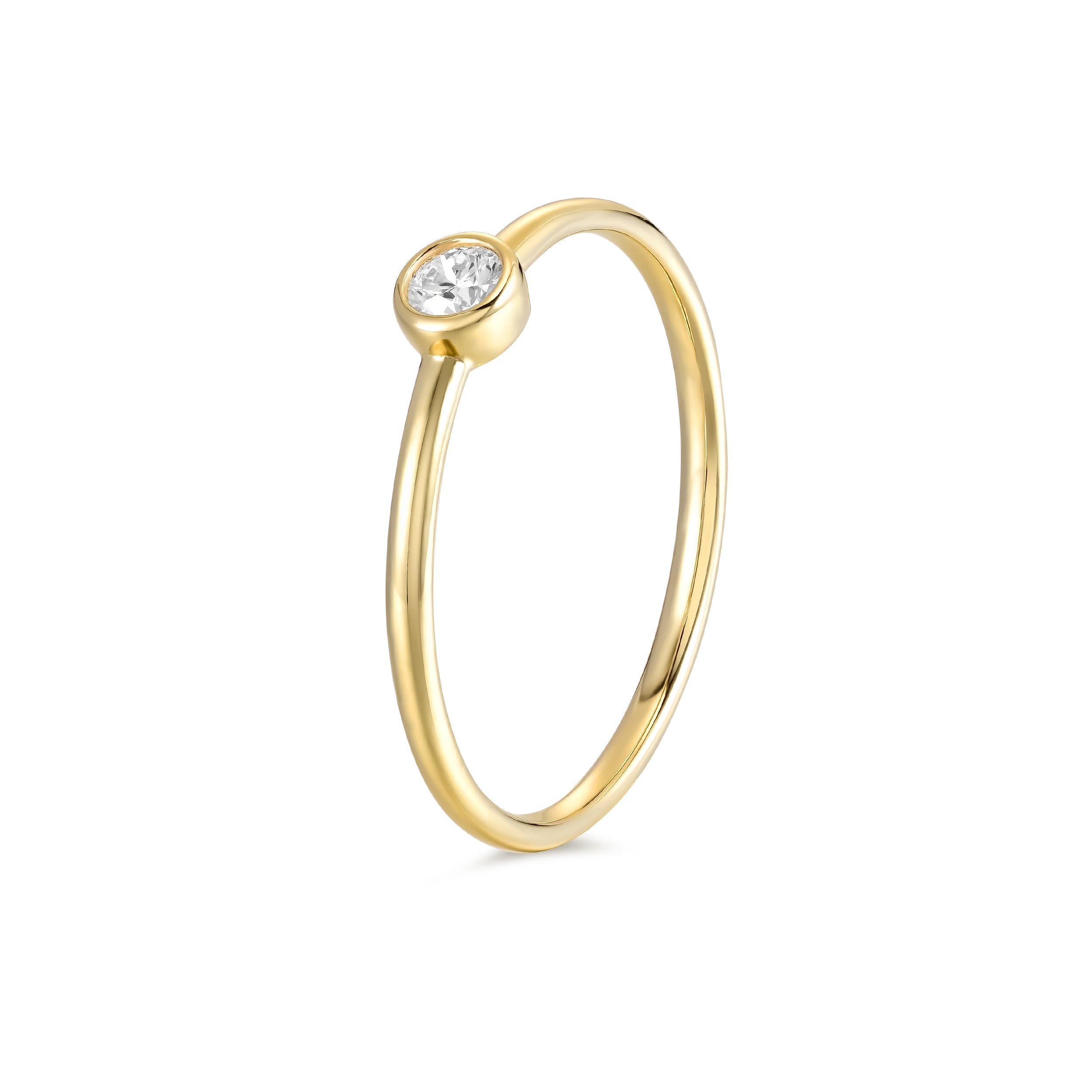 Anillo Bisel Brillante