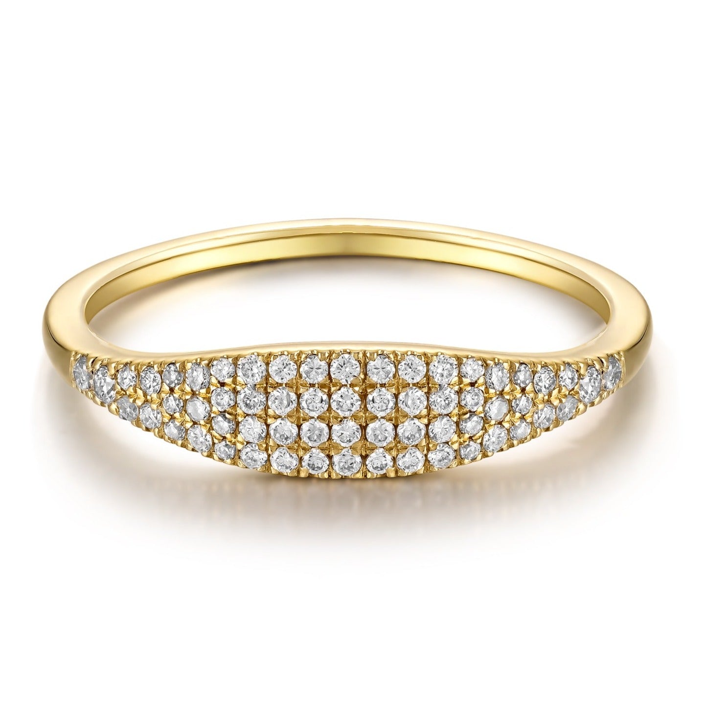 Anillo Diamante Pavé Puente