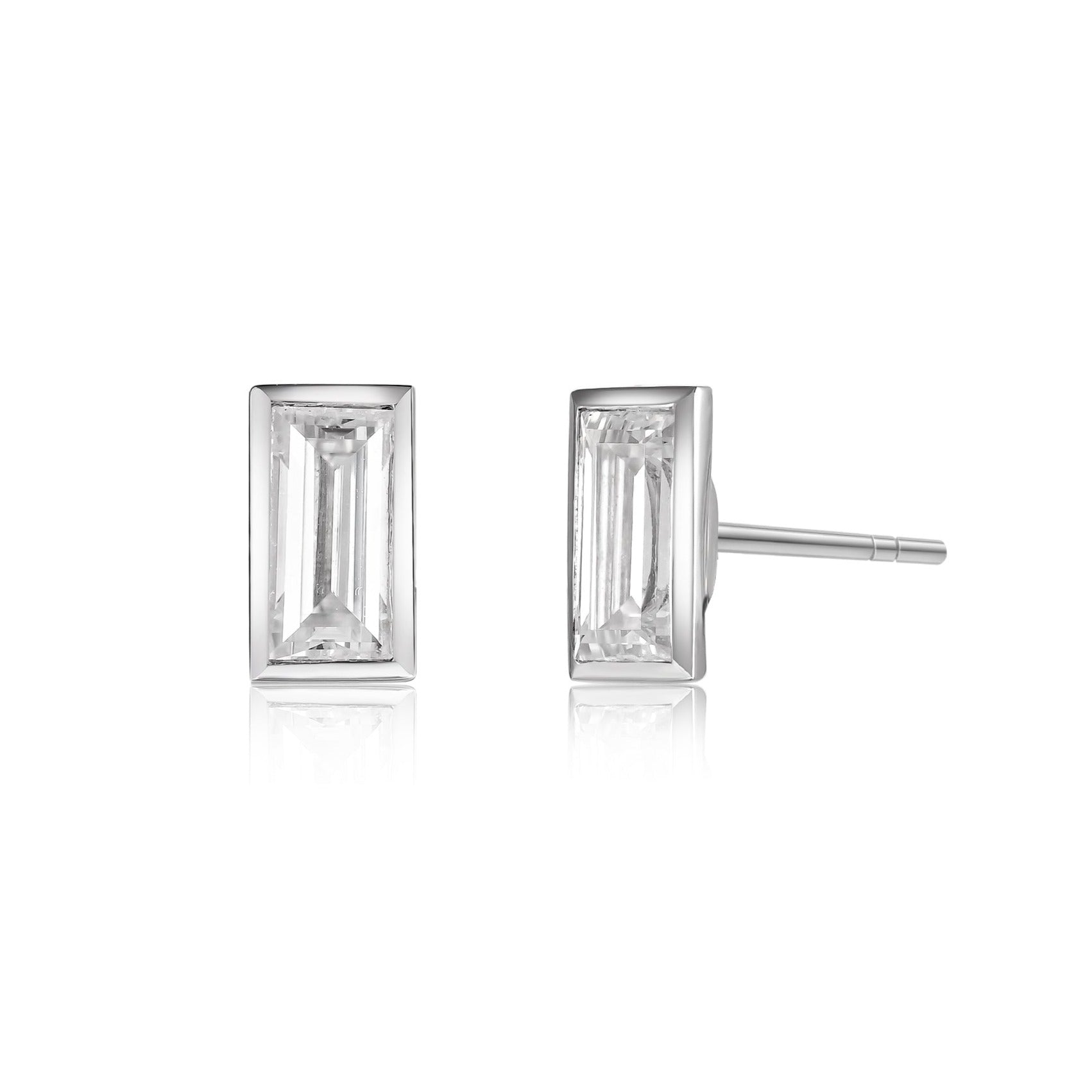 Aros Bisel con Diamante Baguette