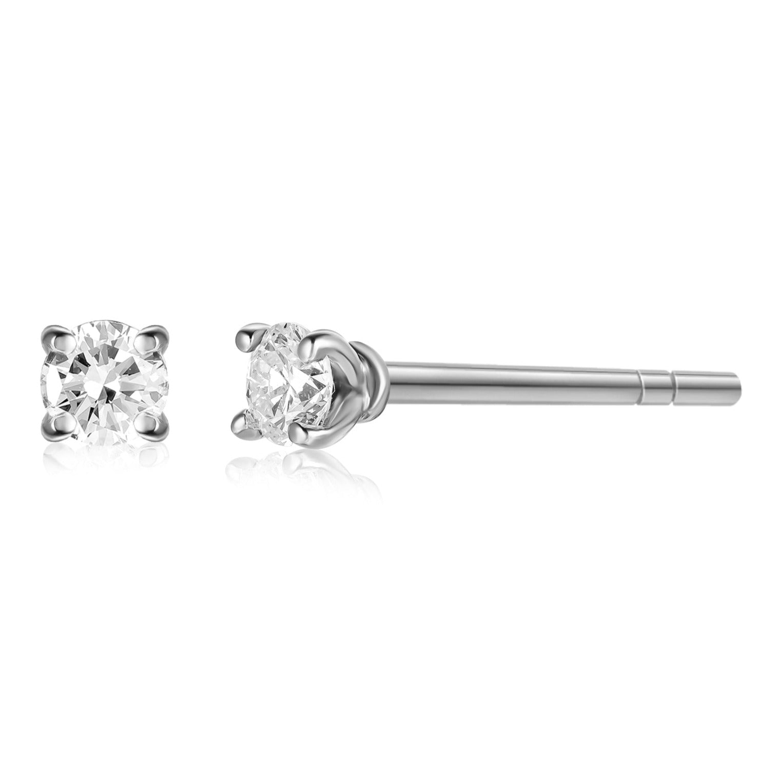 Aros Clásicos de Diamantes Pequeños