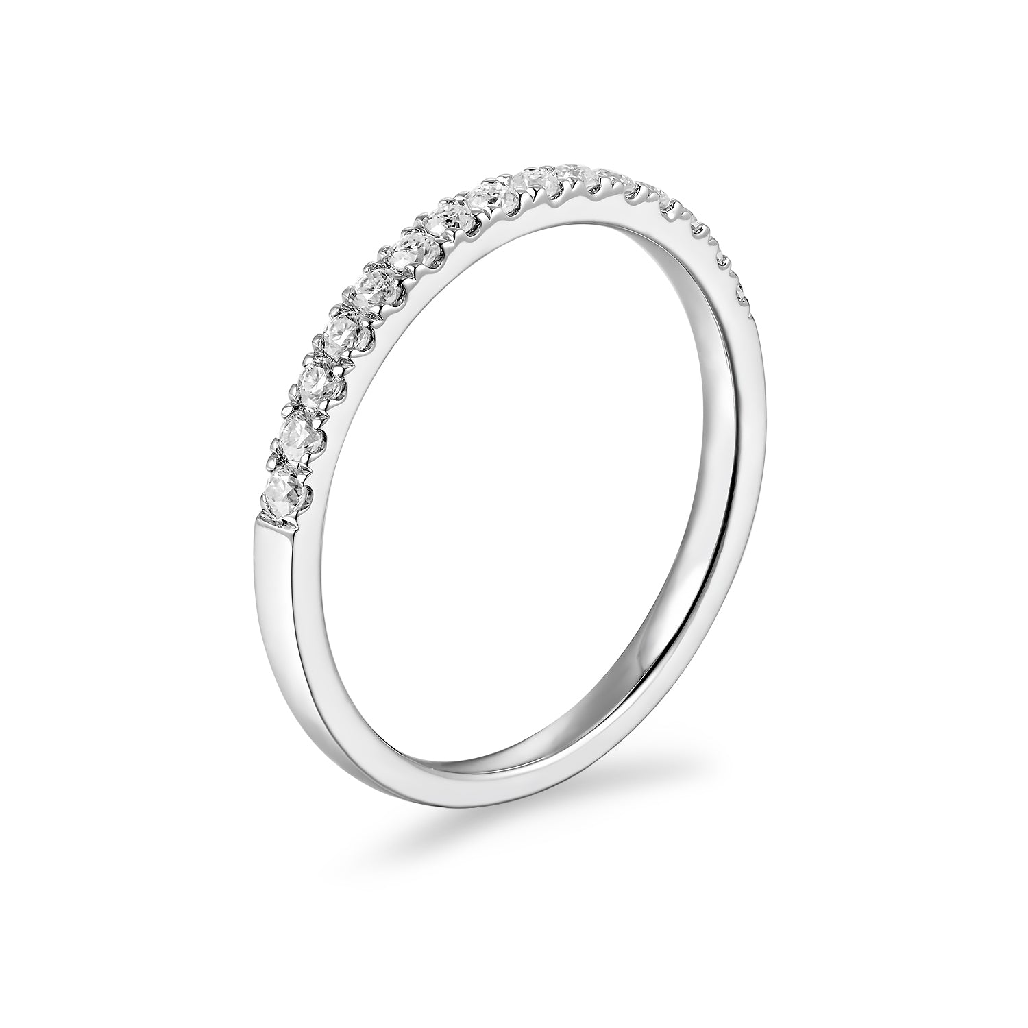 Anillo Medio Cintillo de Diamantes