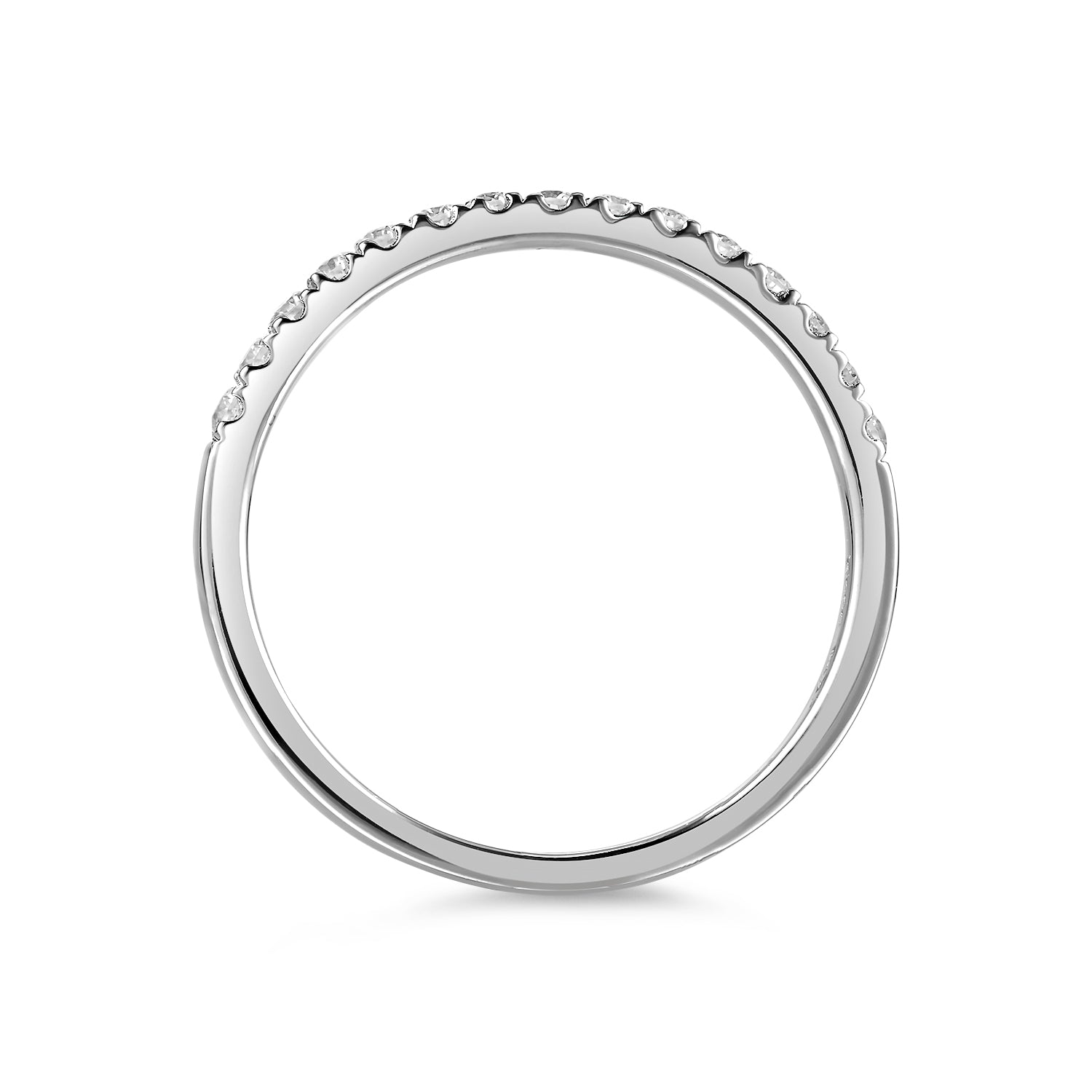 Anillo Medio Cintillo de Diamantes