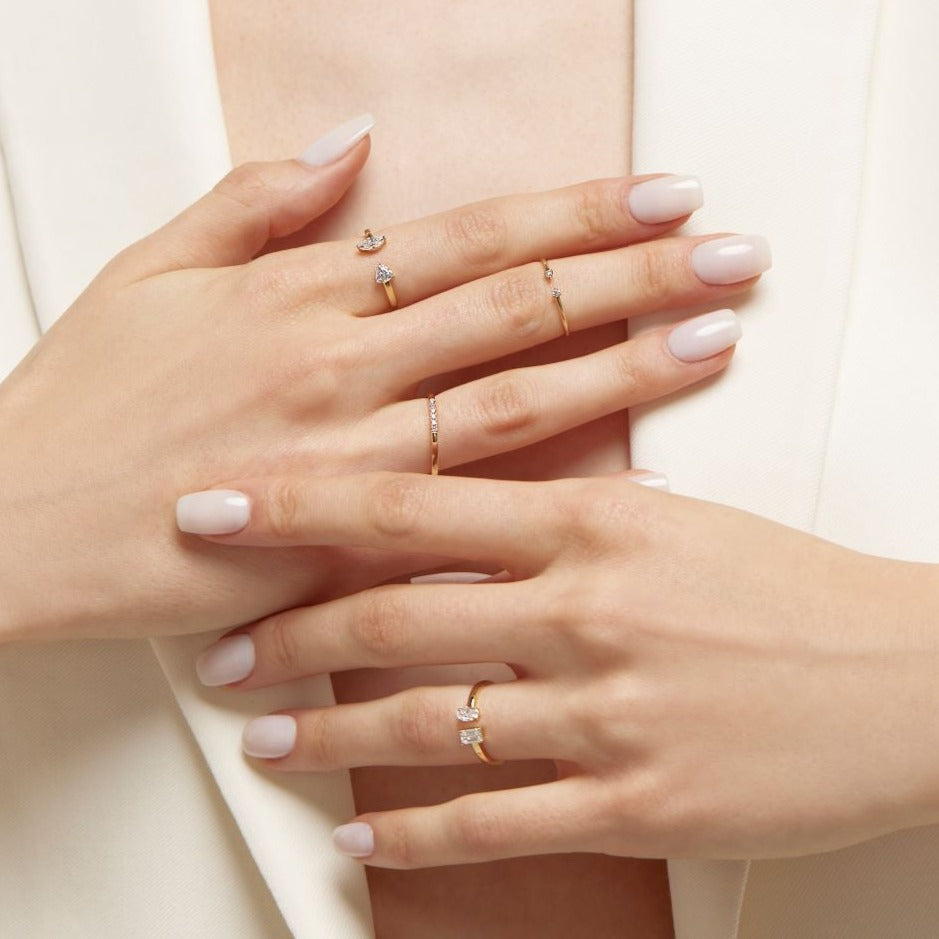 Anillo Diamantes Línea