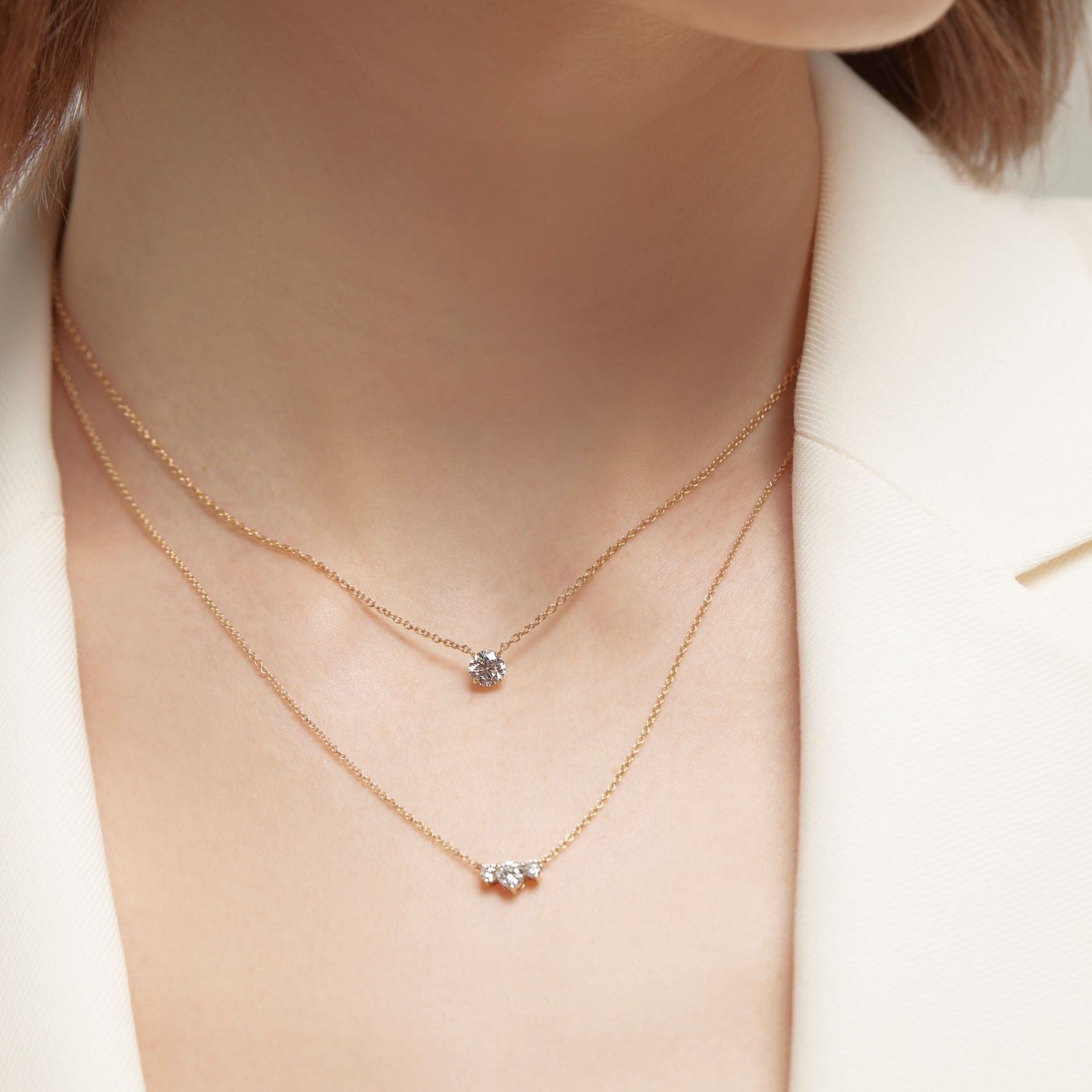 Collar Solitario de Diamantes