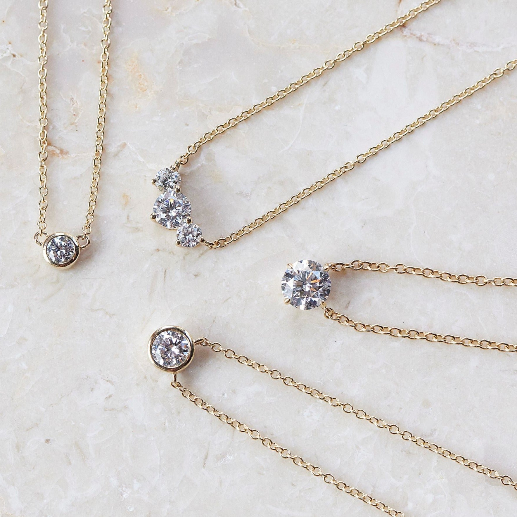 Collar Diamantes Circular Grande