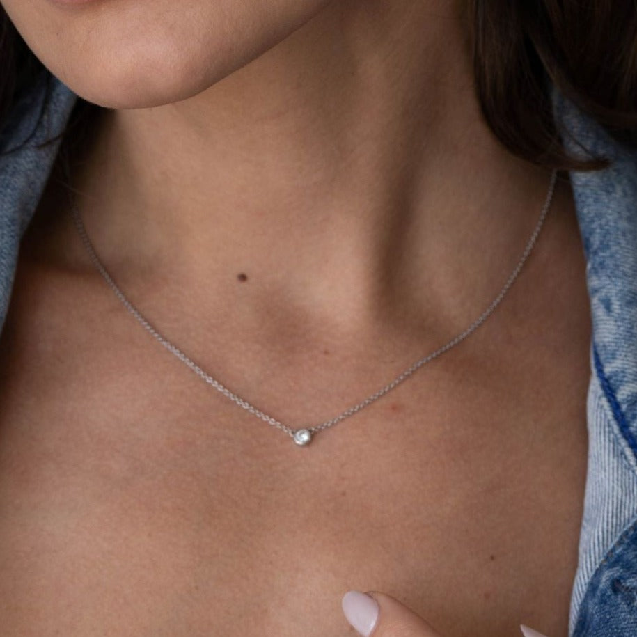 Collar Diamante en Bisel