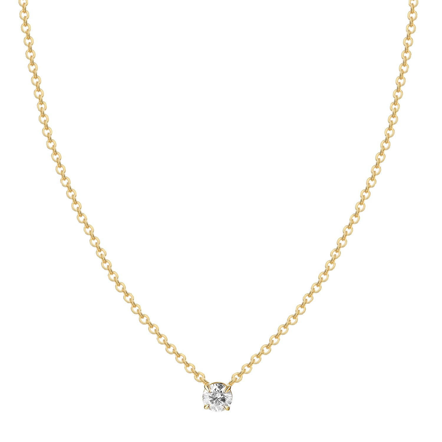 Collar Solitario de Diamantes