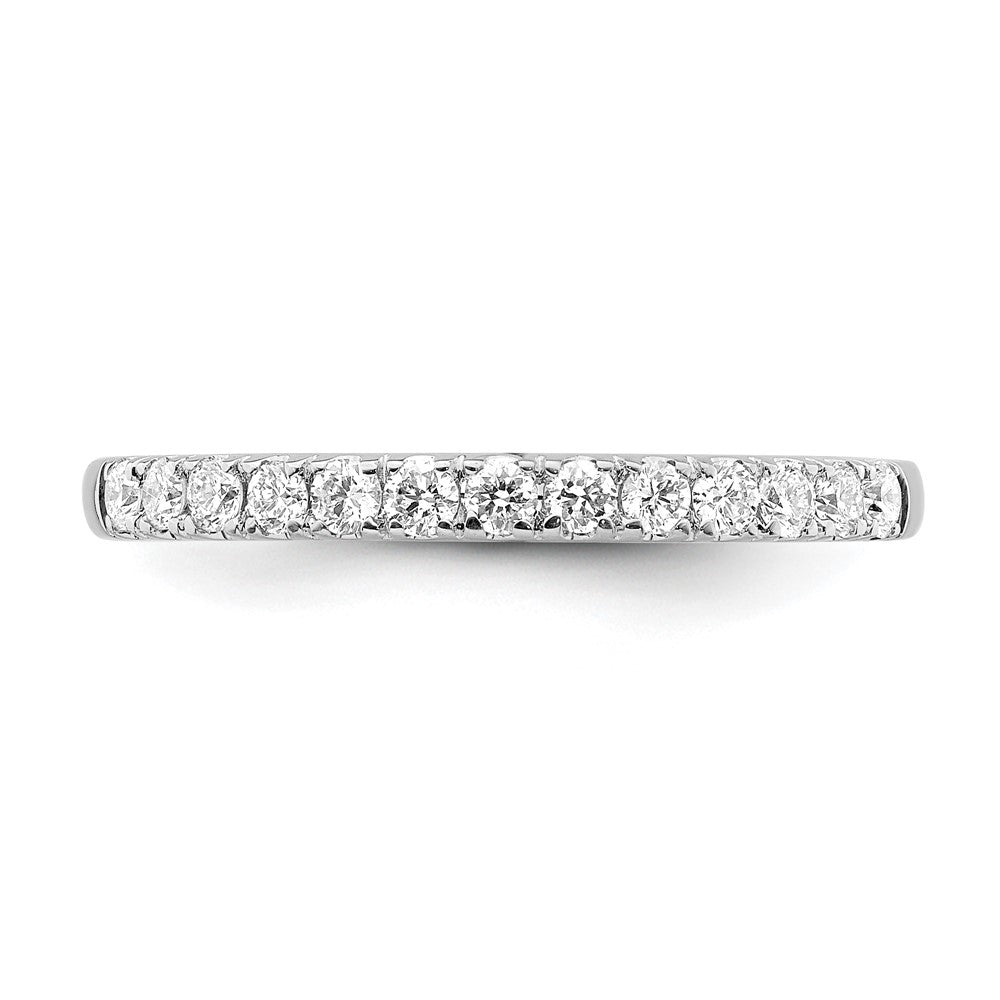 Diamante cultivado en laboratorio de oro blanco VS/SI GH, alianza de boda