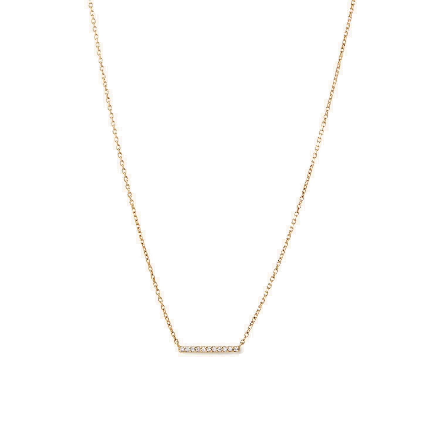 Collar Diamantes en Barra