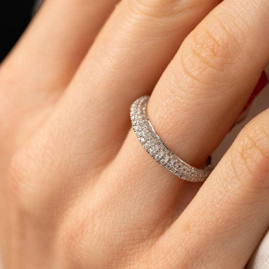 Anillo Diamante Pavé Completo