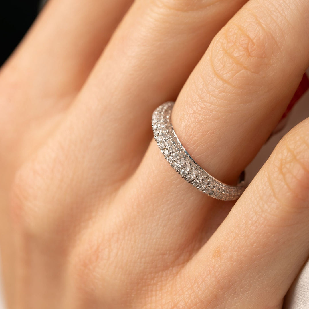 Anillo Diamante Pavé Completo