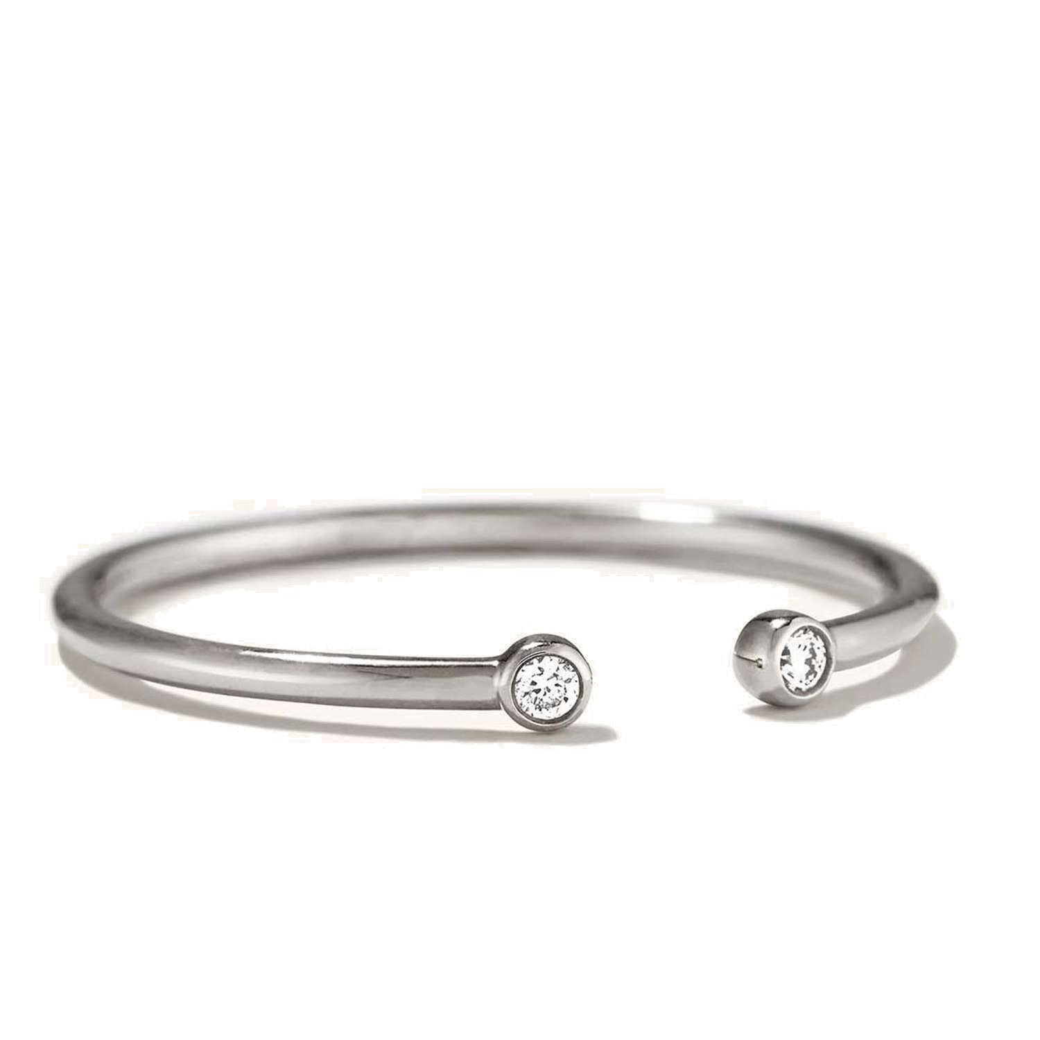 Anillo Diamantes Abierto