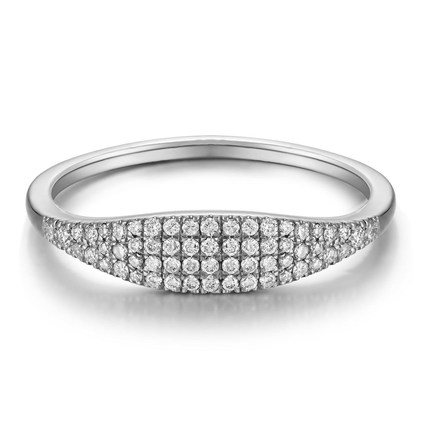 Anillo Diamante Pavé Puente