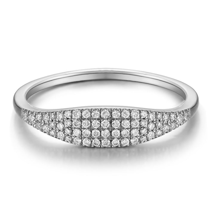 Anillo Diamante Pavé Puente
