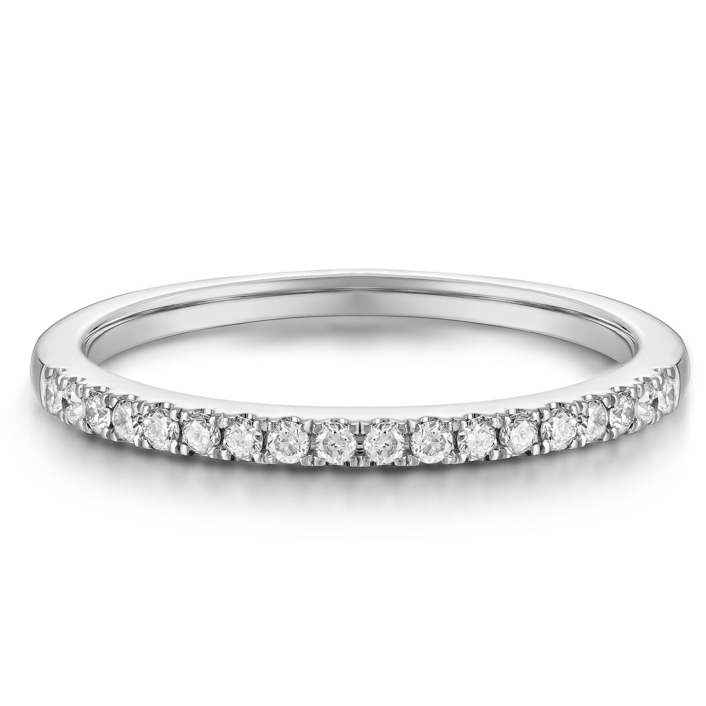 Anillo Diamantes Intercalado
