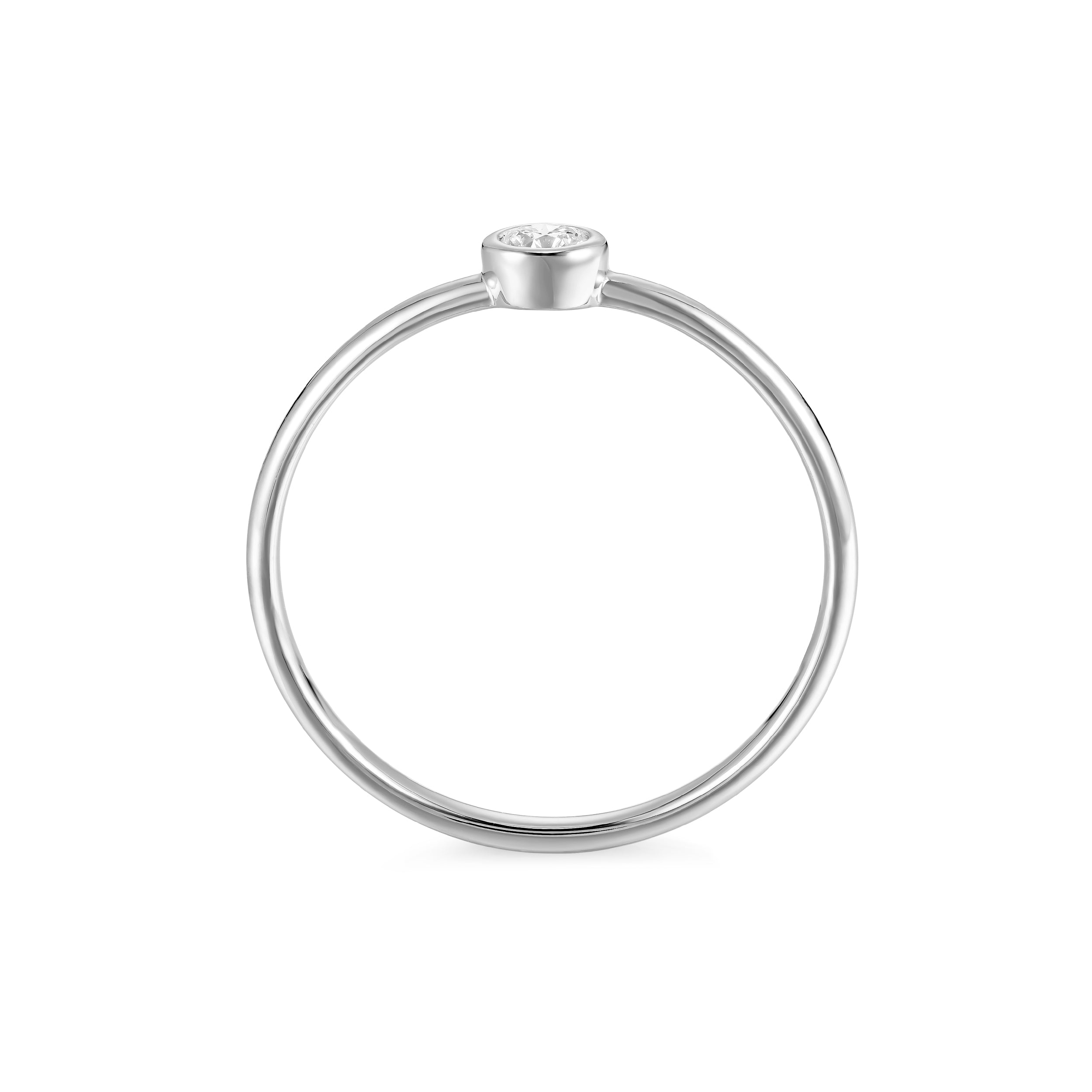 Anillo Bisel Brillante