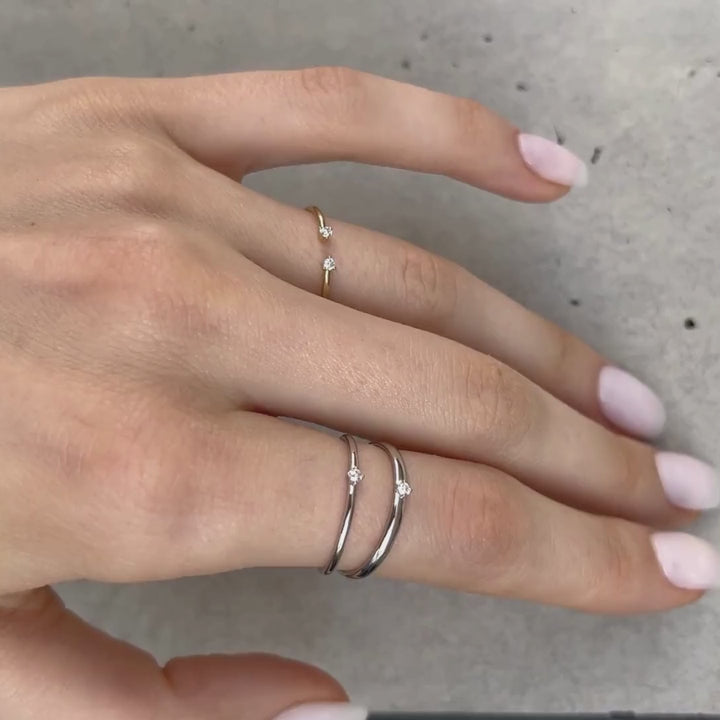 Anillo Diamantes Tiny