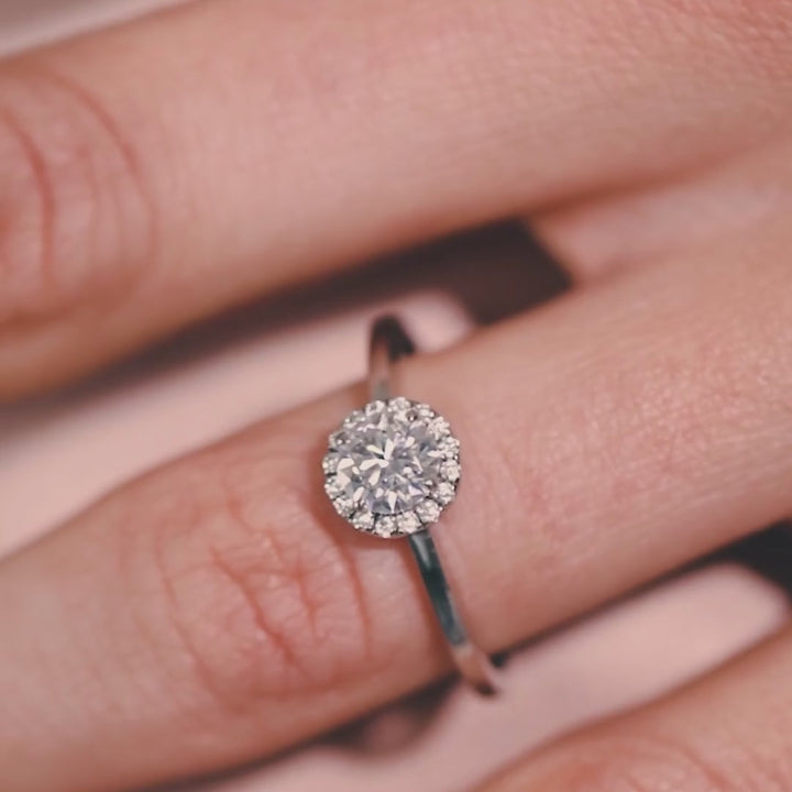Anillo Halo Clasico