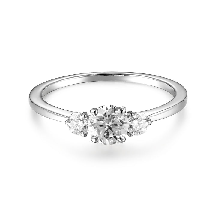 Anillo Tres Piedras Clásico