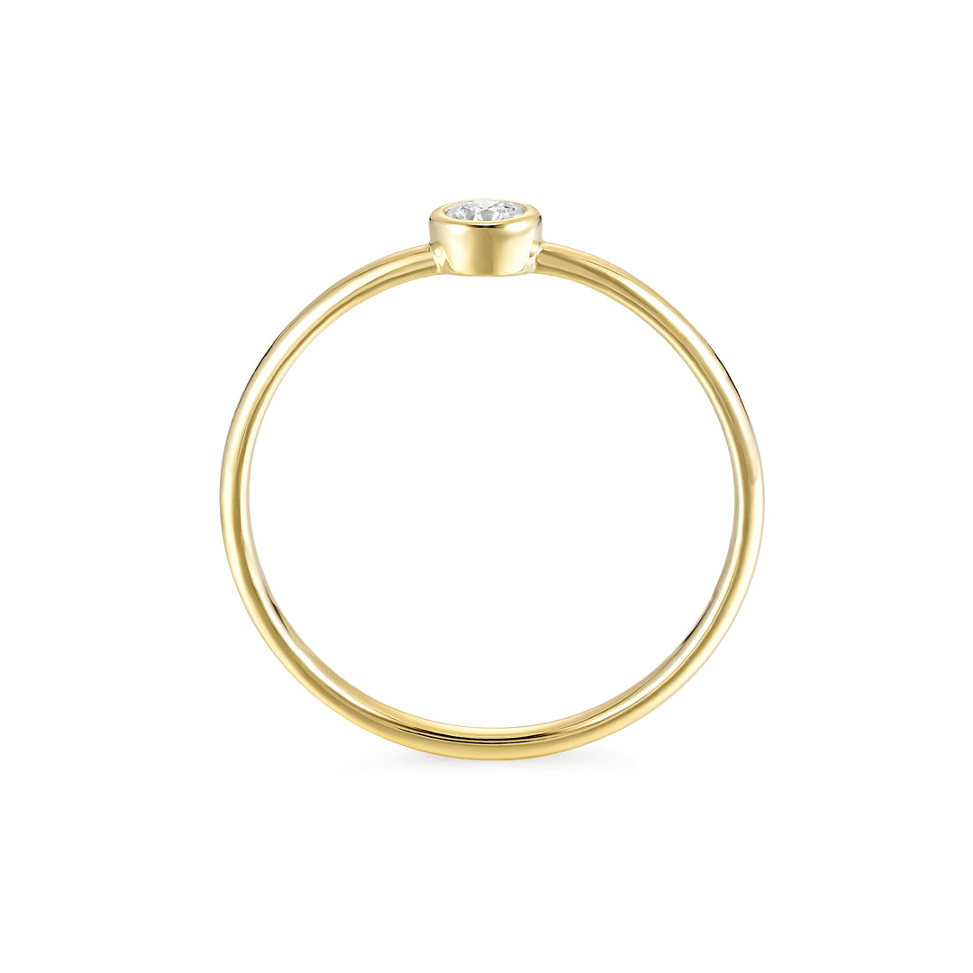 Anillo Bisel Brillante