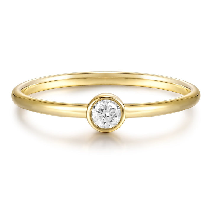 Anillo Bisel Brillante
