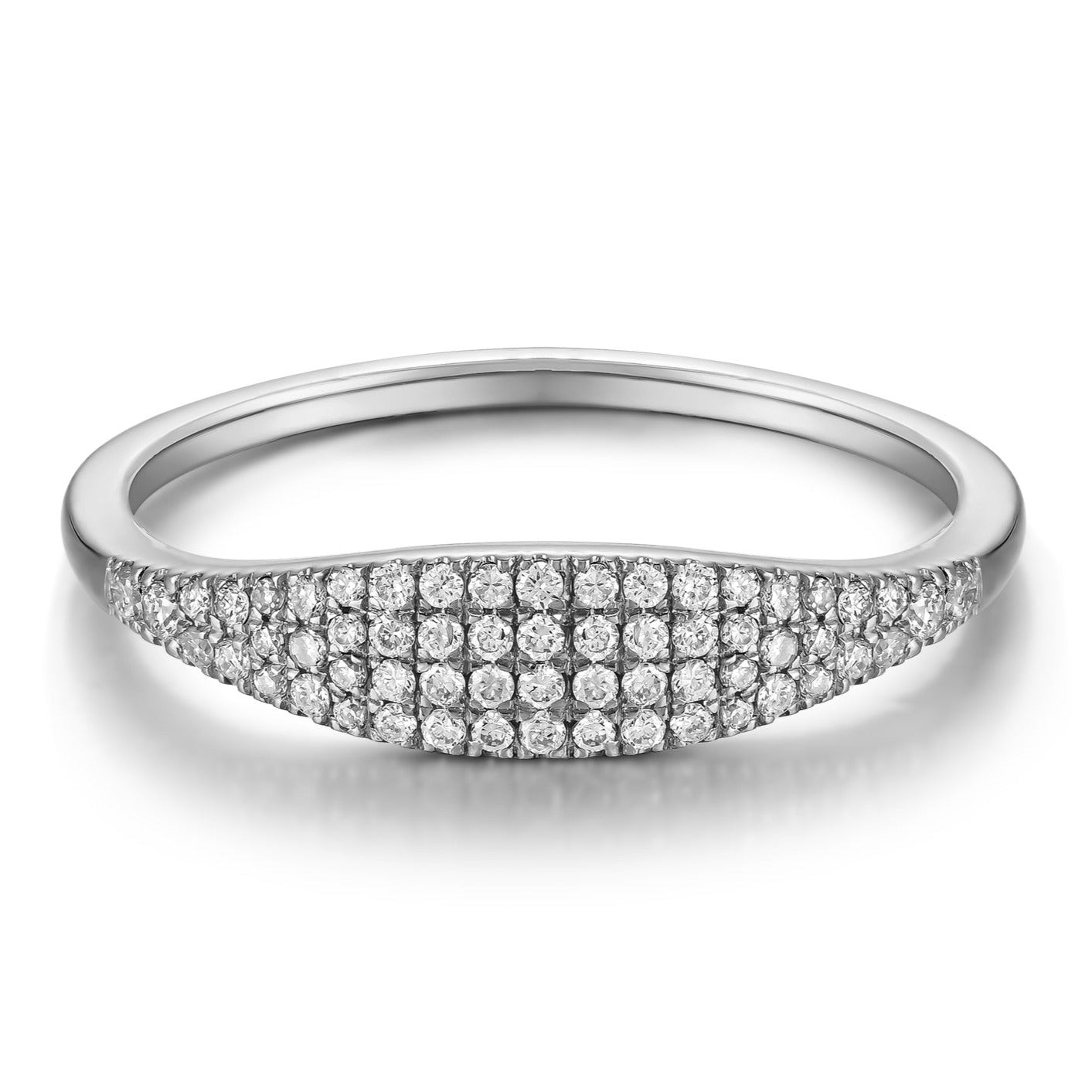 Anillo Diamante Pavé Puente