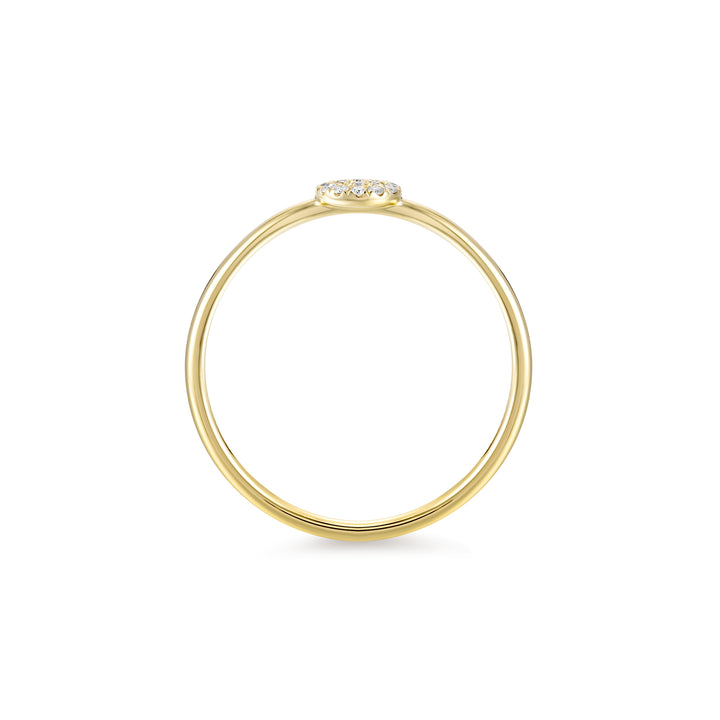 Anillo Pavé Diamantes Circular