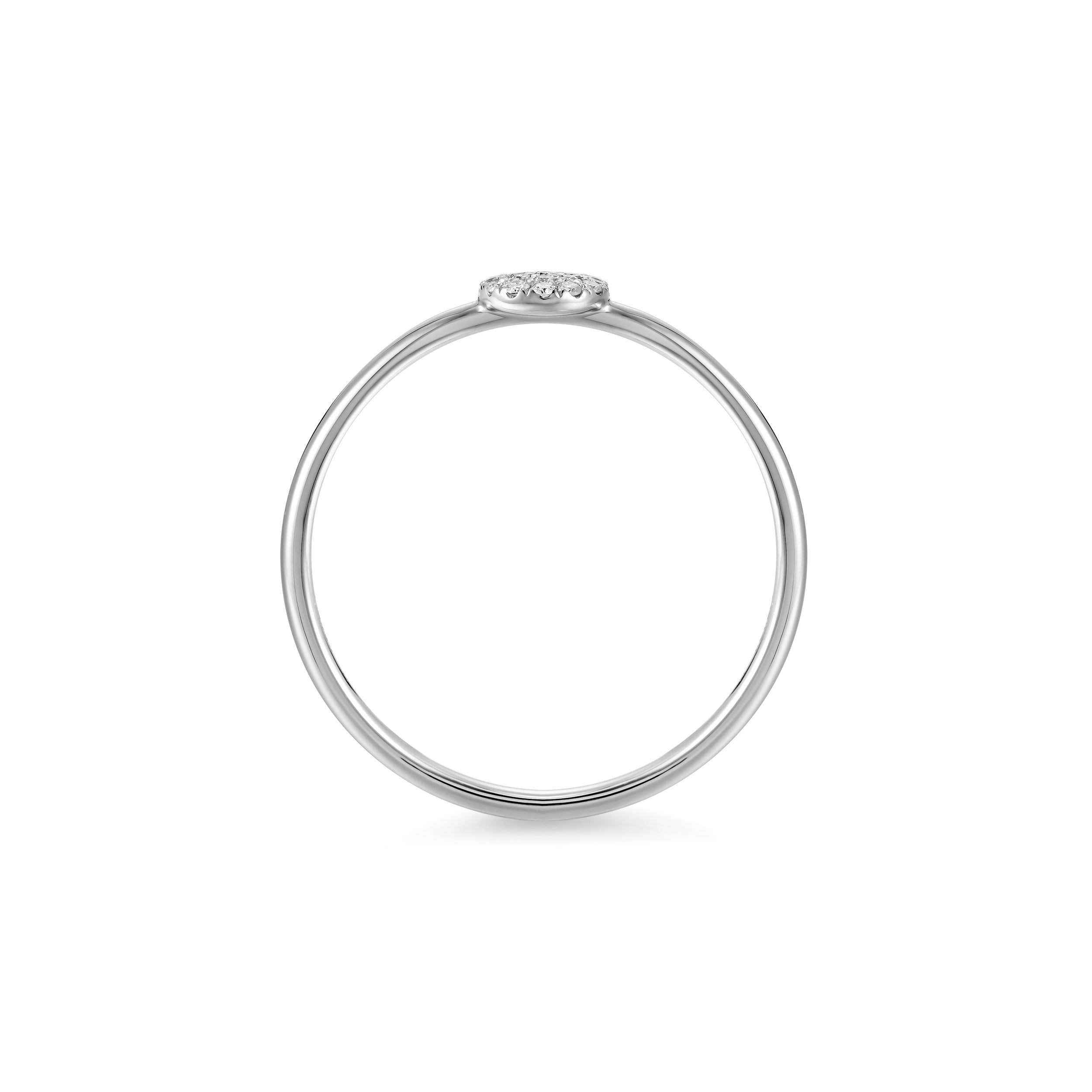 Anillo Pavé Diamantes Circular