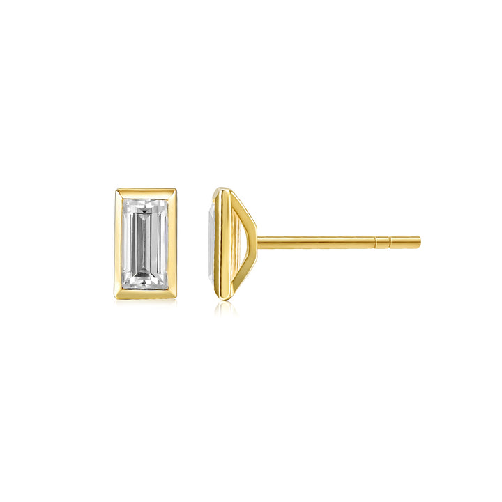 Aros Bisel con Diamante Baguette