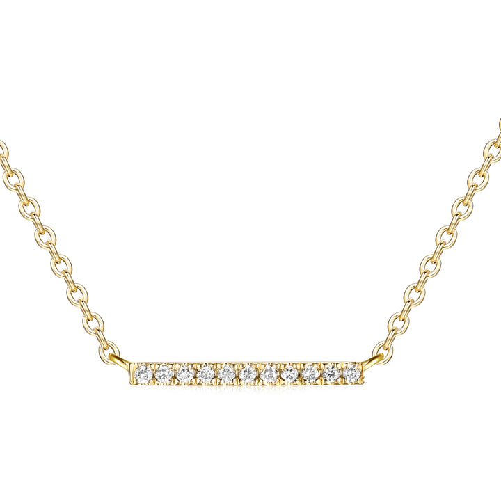 Collar Diamantes en Barra