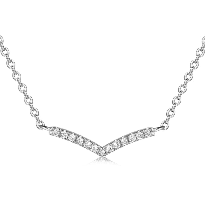 Collar Pavé de Diamantes en V