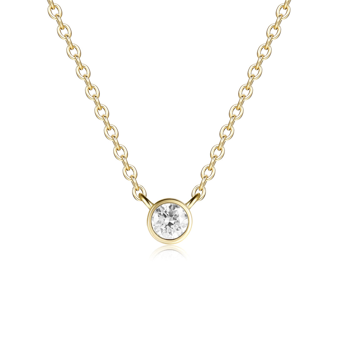 Collar Diamante en Bisel