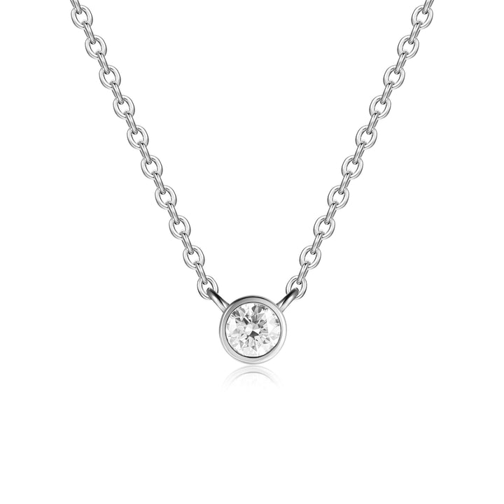 Collar Diamante en Bisel