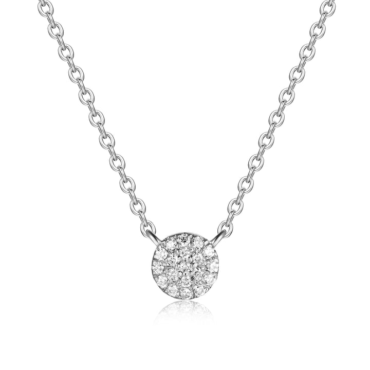 Collar Pavé de Diamantes Circular pequeño