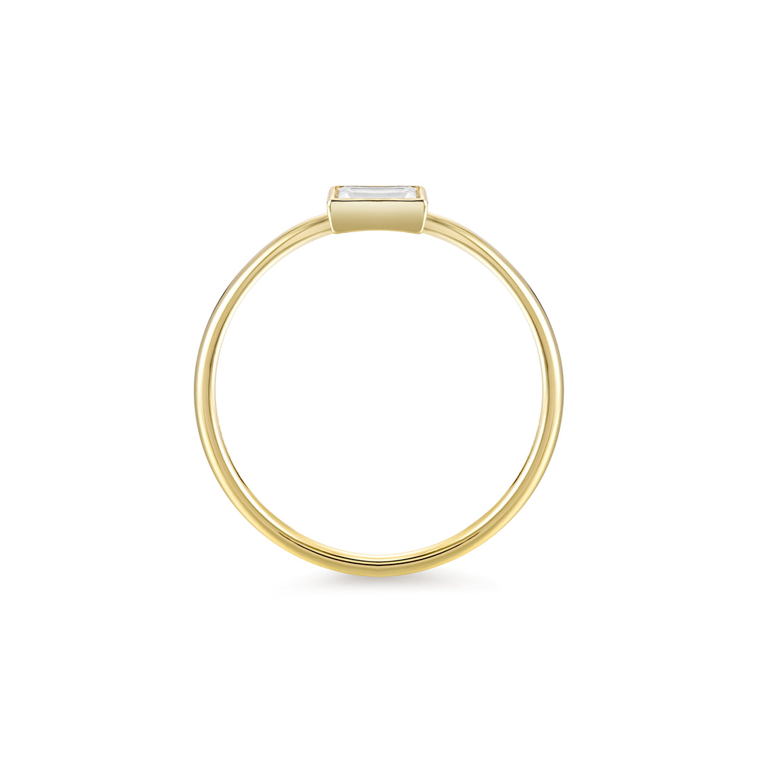 Anillo Diamante Bisel