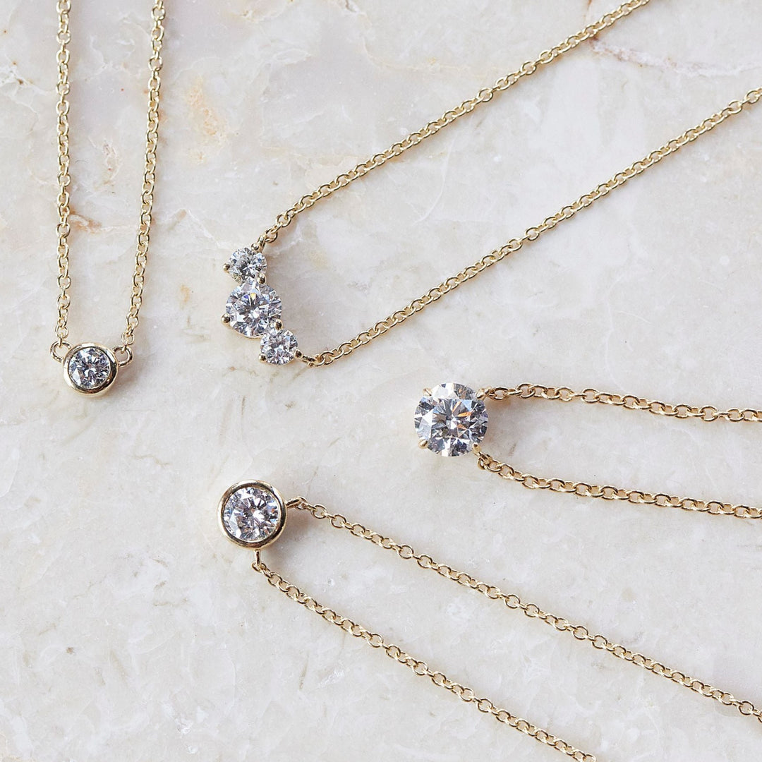 Collar Diamantes Circular Grande