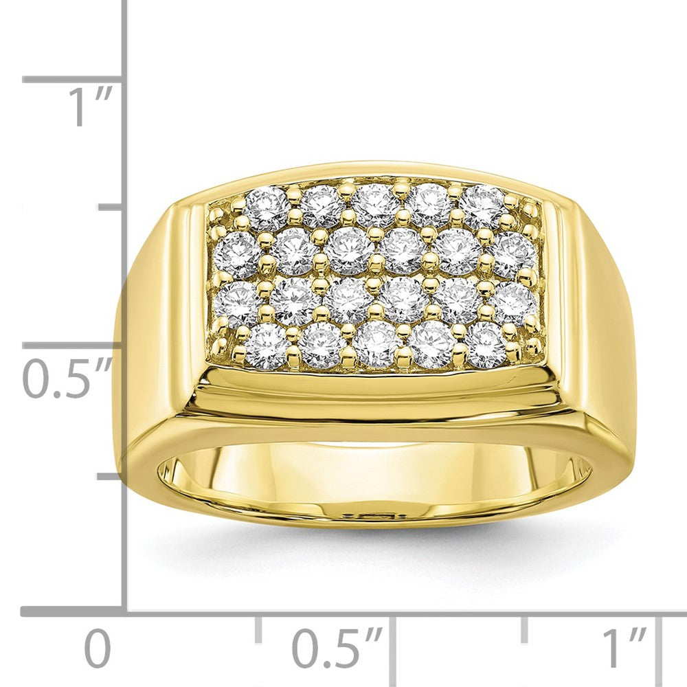 Diamante cultivado en laboratorio VS/SI GH, anillo para hombre