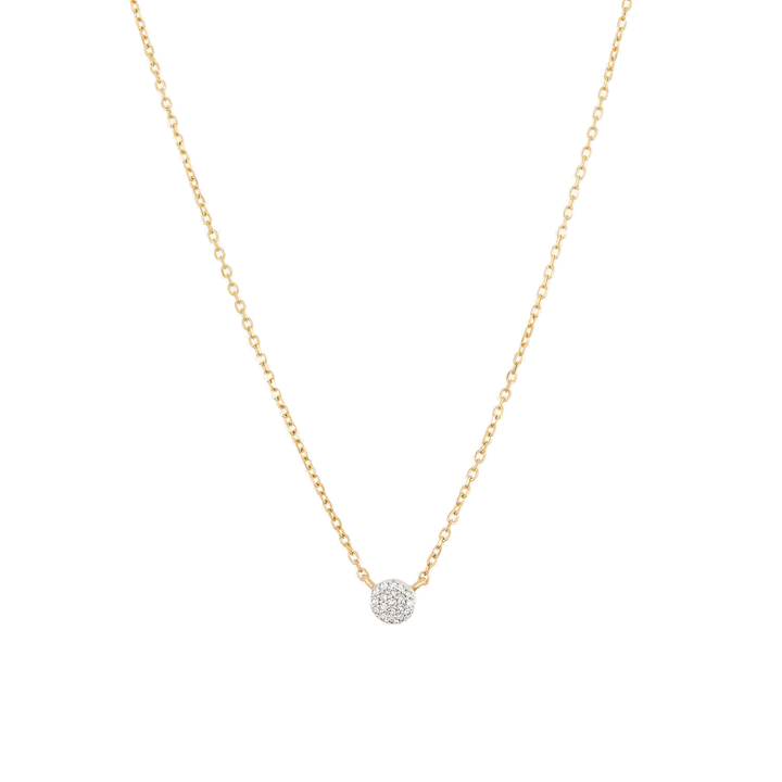 Collar Pavé de Diamantes Circular pequeño