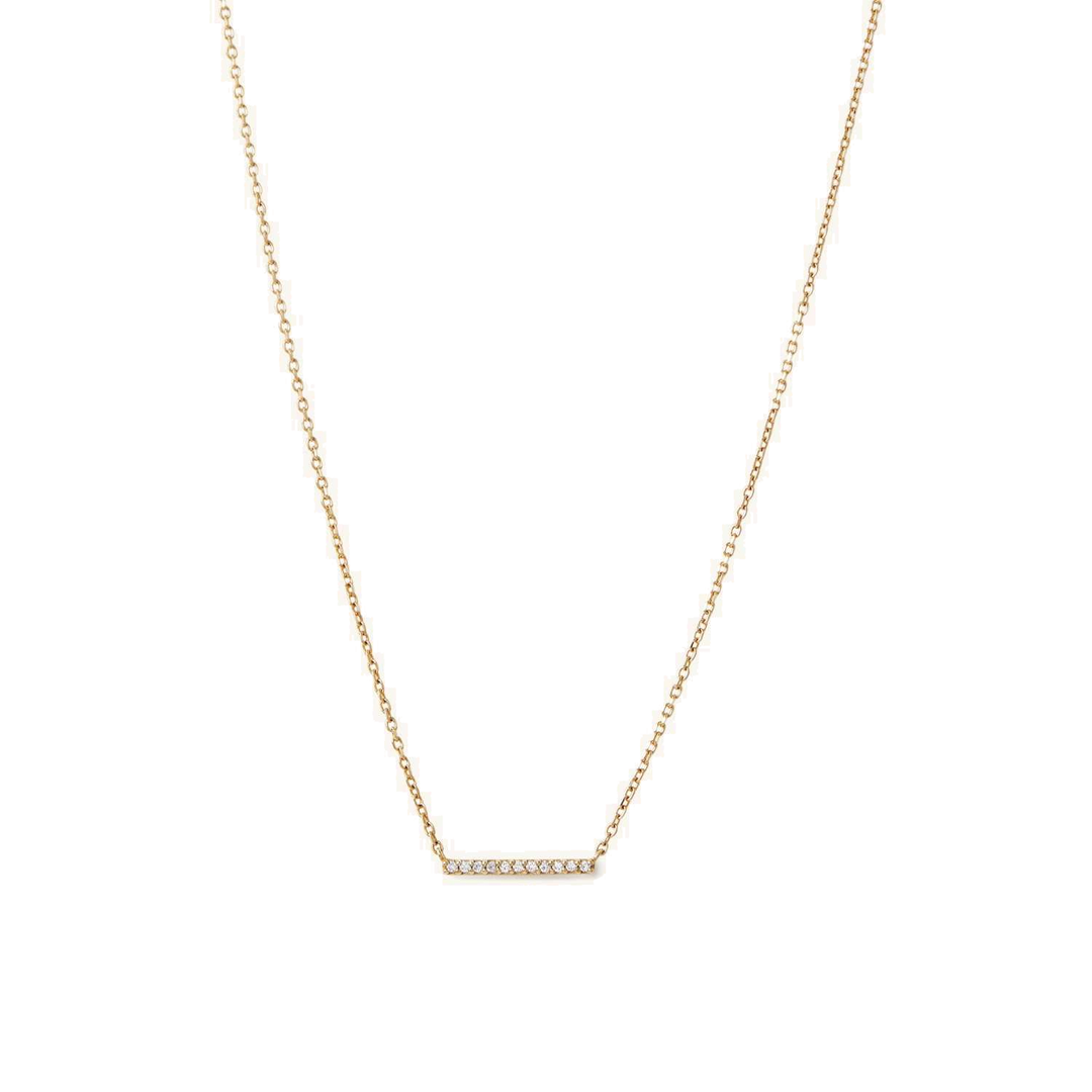 Collar Diamantes en Barra
