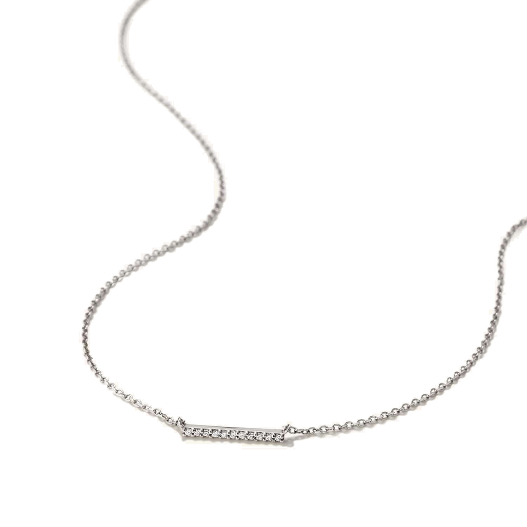 Collar Diamantes en Barra