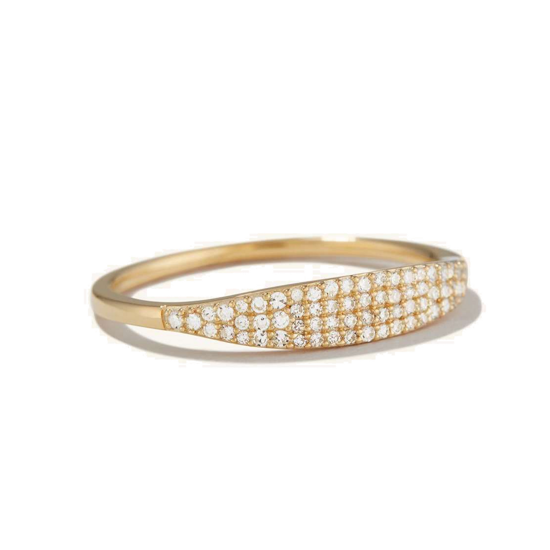 Anillo Diamante Pavé Puente