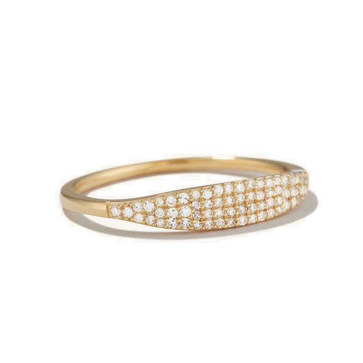 Anillo Diamante Pavé Puente